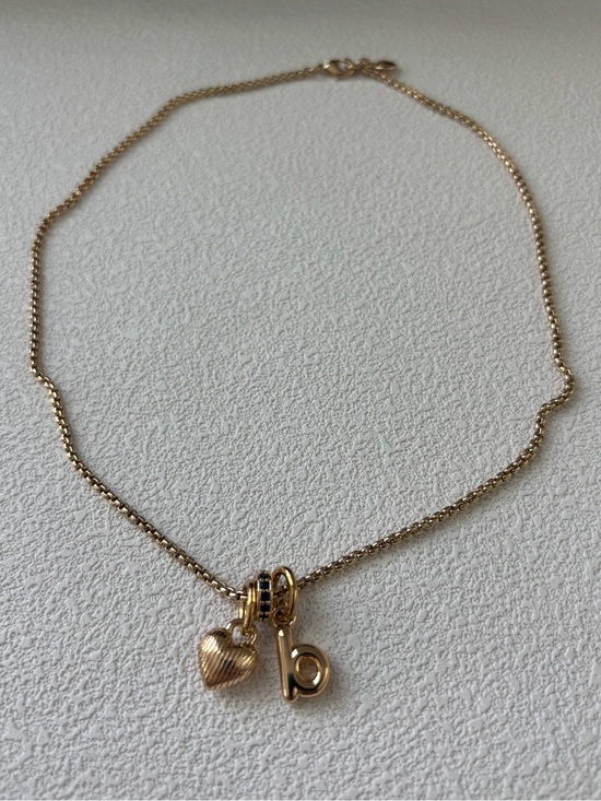 Roxanne Assoulin Jewelry - New Roxanne Assoulin Gold Tone Heart & 'b' Charm Necklace